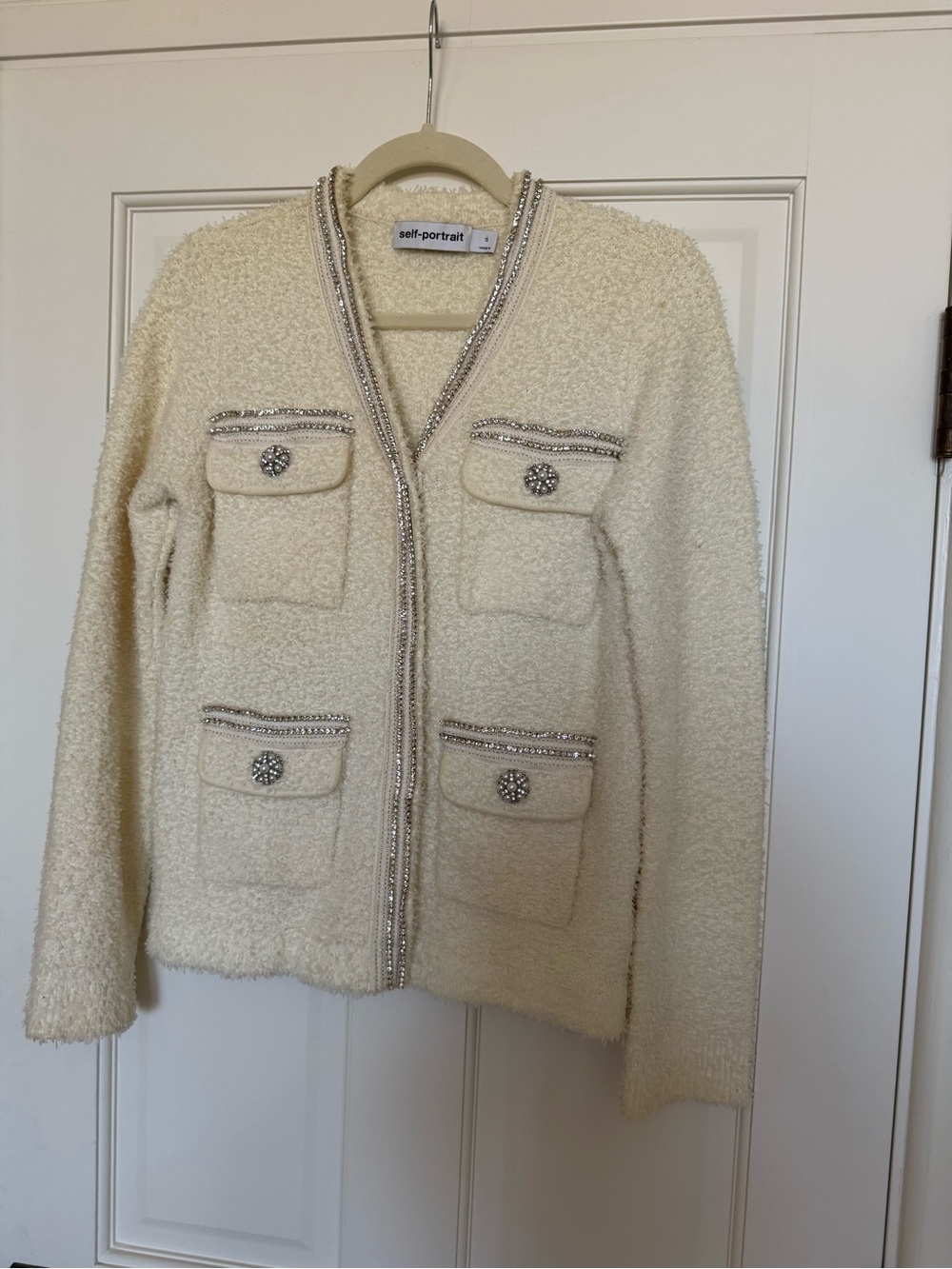 Self-Portrait Rhinestone Trimmed Jacket - Picture 3 of 3